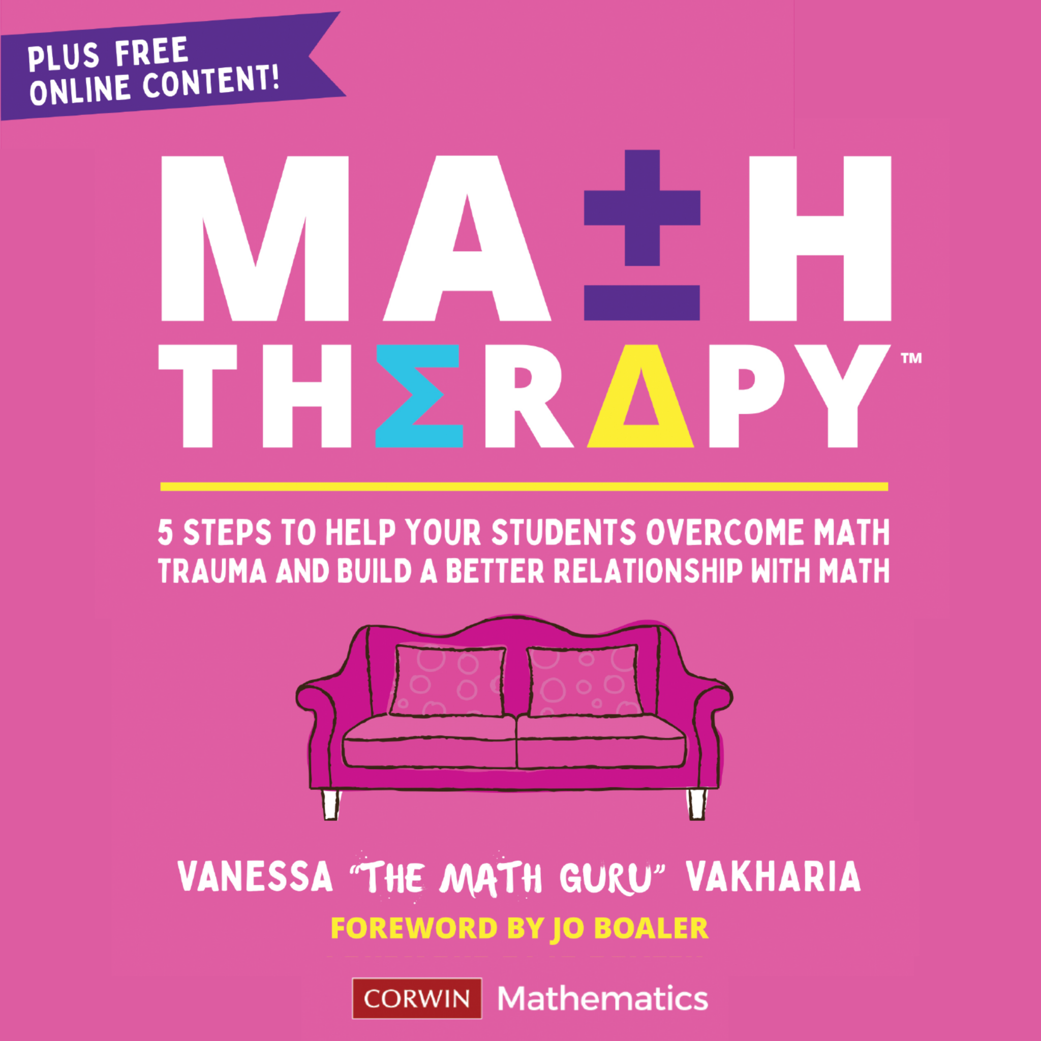 Math Therapy audiobook cover by Vanessa Vakharia